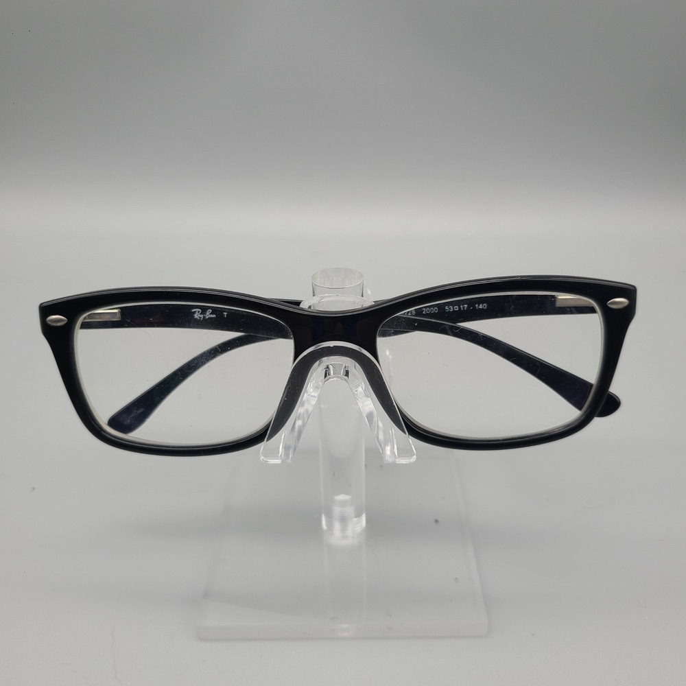 Ray-Ban RB 5228 2000 Black Rectangular Eyeglasses Frames 53-17-140